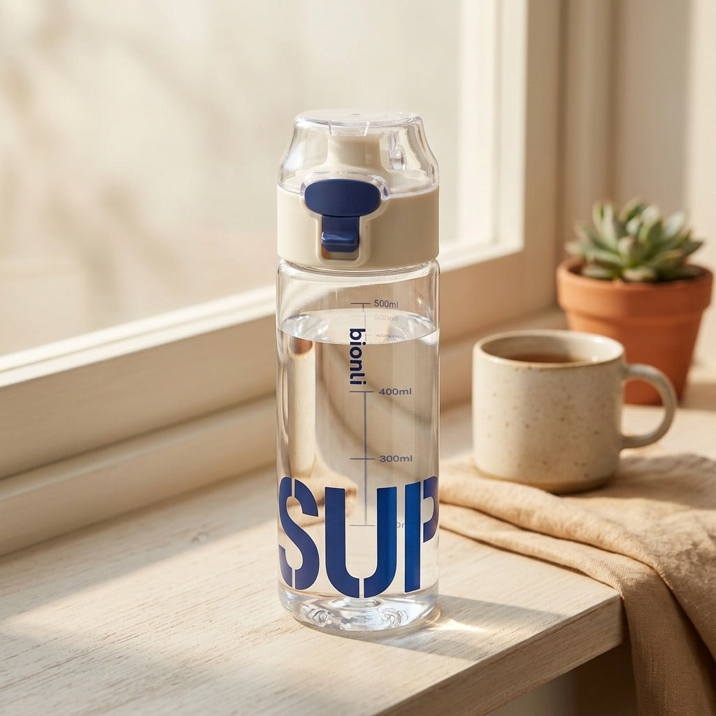 Sipflow™ Tritan Sports Water Cup, styled close view