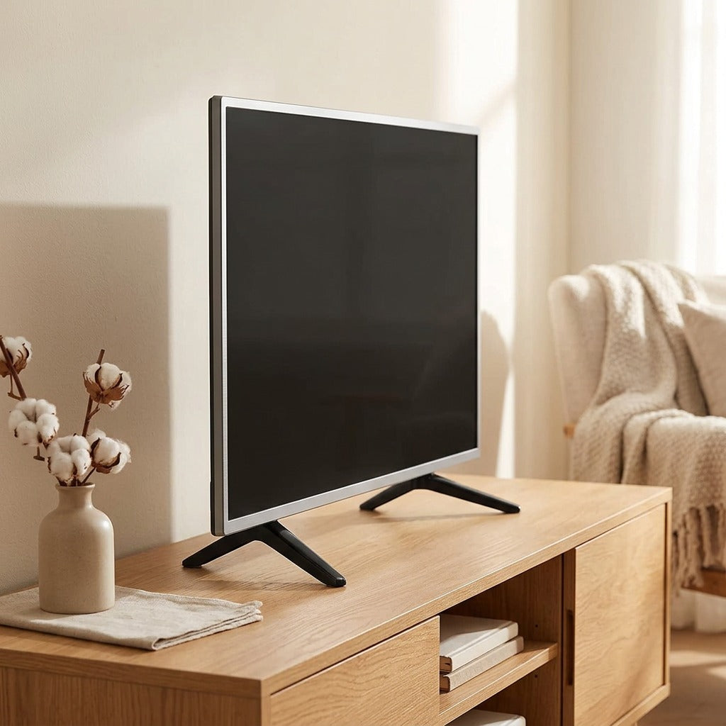 Viewrise™ Smart TV Monitor Stand Set, styled close view