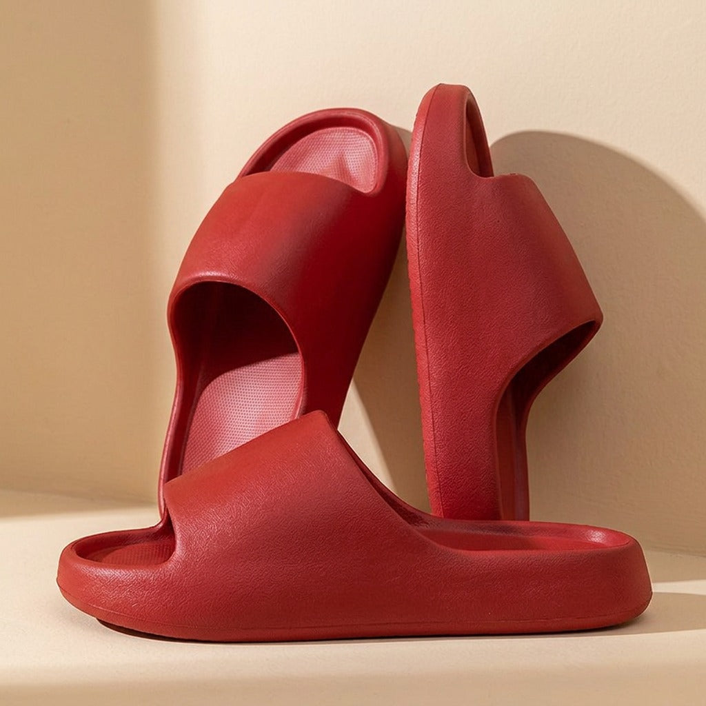 Homefloat™ EVA Home Flip-Flop Slippers, material and detail close-up