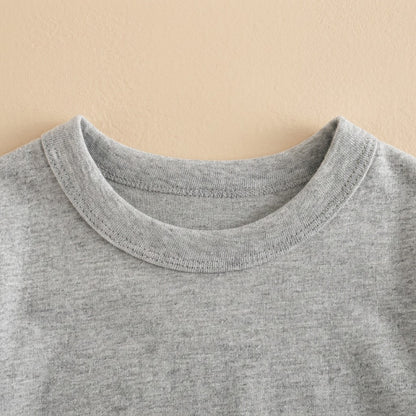 Softsleeve™ Kids' Solid Color Long-Sleeve T-Shirt, material and detail close-up