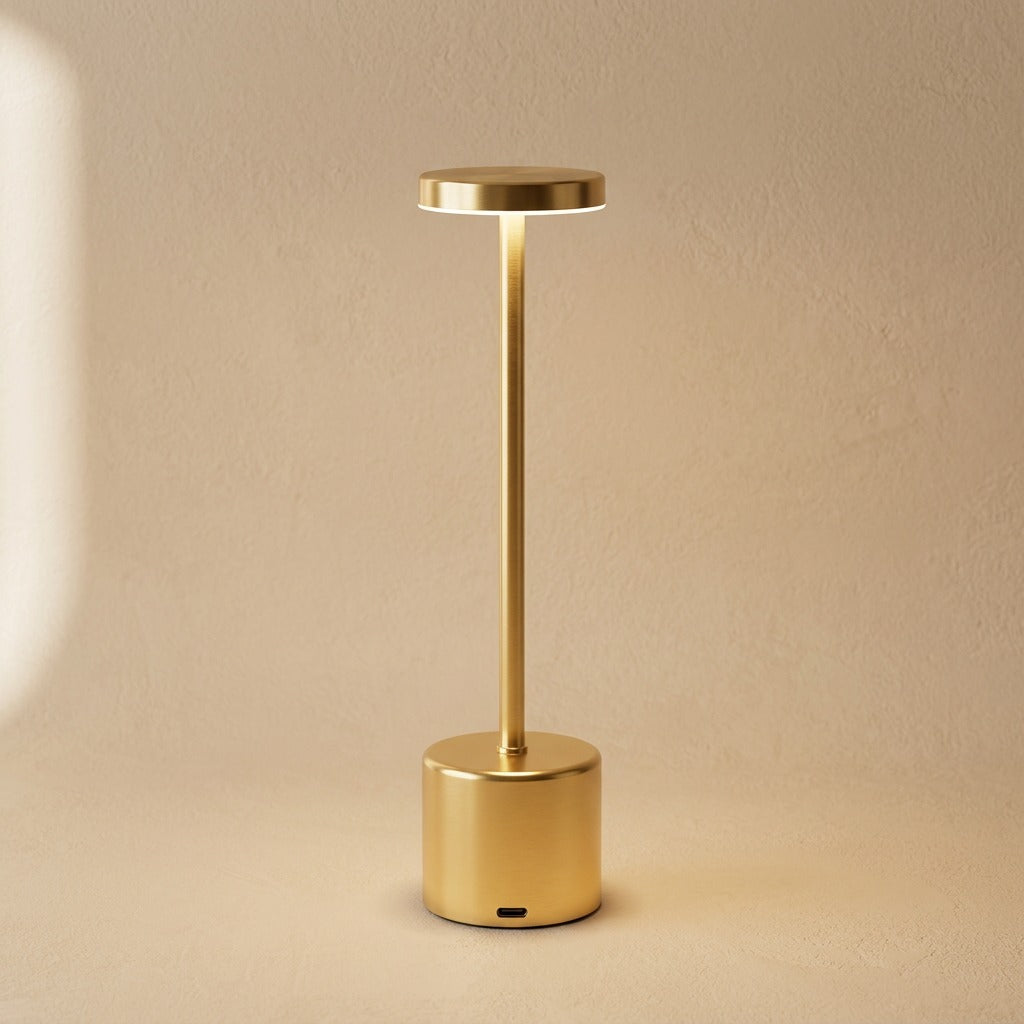 Deskgleam™ USB Charging Metal Desk Lamp, material and detail close-up