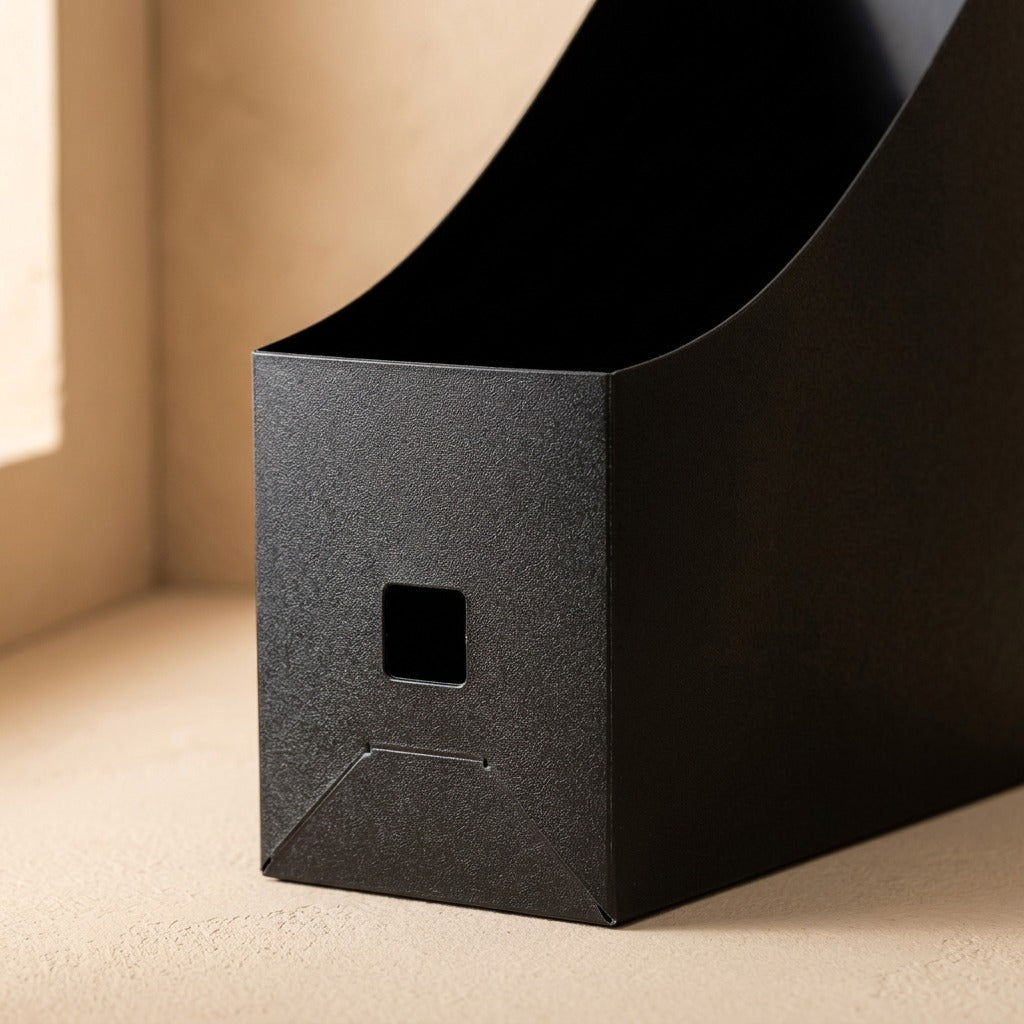 Foldbook™ Foldable Plastic Book Storage Box, material and detail close-up
