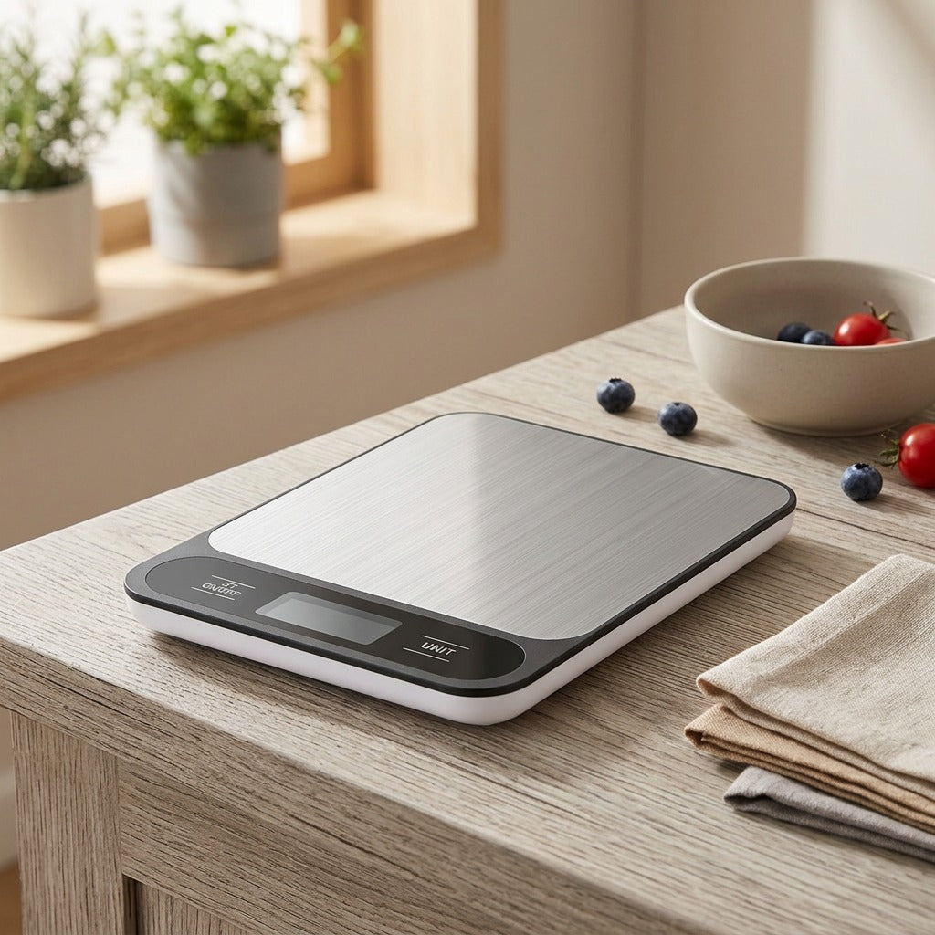 Cookweigh™ Electronic Kitchen Scale, styled close view