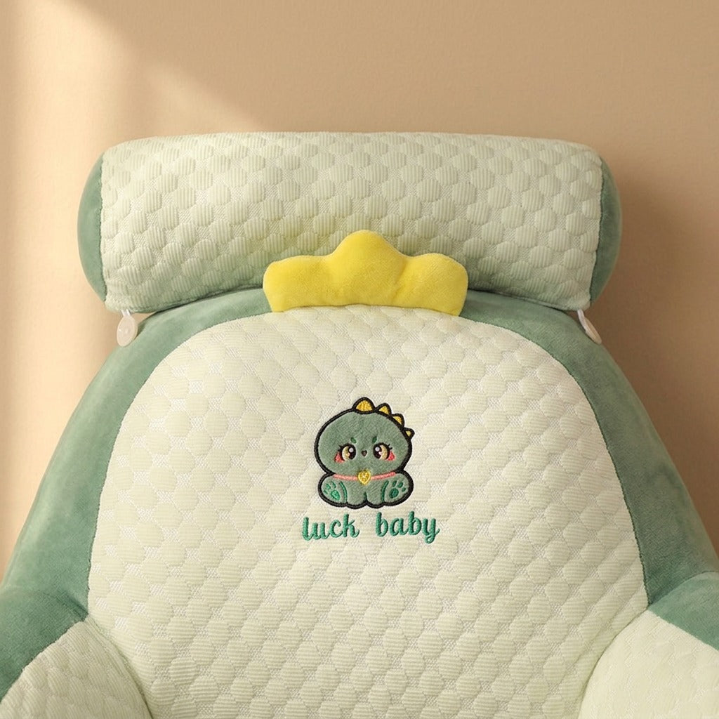 Pillowplush™ Plush Animal Bedside Cushion Pillow, material and detail close-up