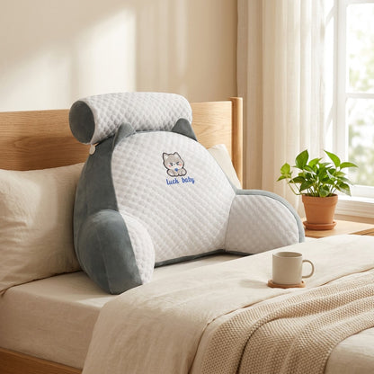 Pillowplush™ Plush Animal Bedside Cushion Pillow in a calm home setting