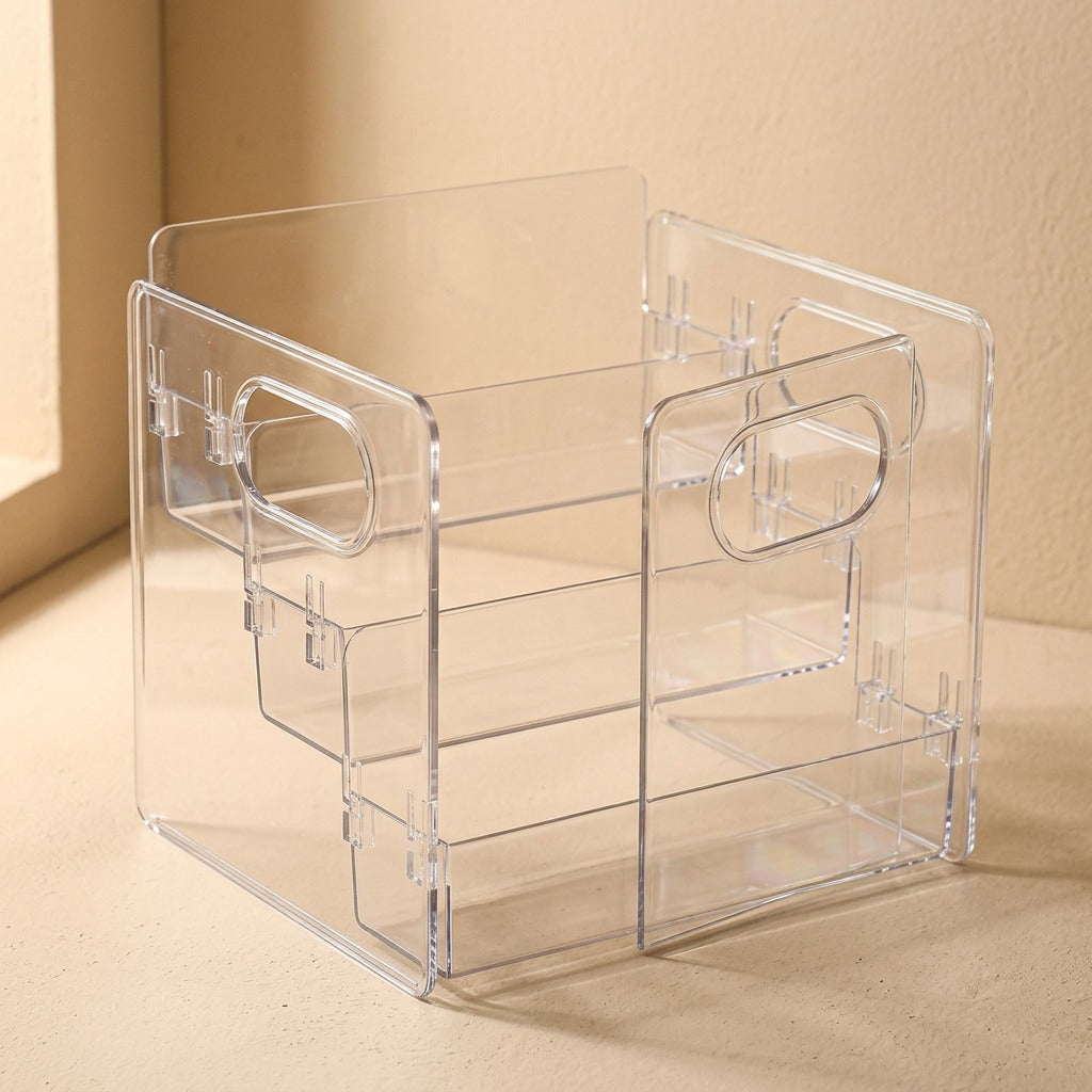 Pagehold™ Transparent PET Desktop Book Organizer, material and detail close-up