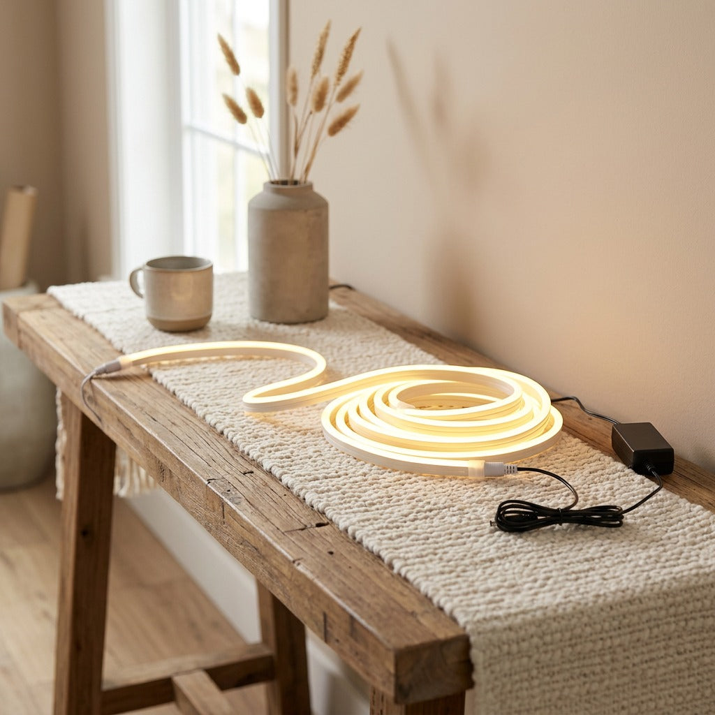 Neonbend™ 12V Flexible Neon Light Strip, styled close view