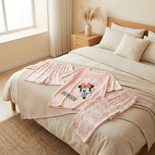 Silkdream™ Women's Milk Silk Pajama Set in a calm home setting