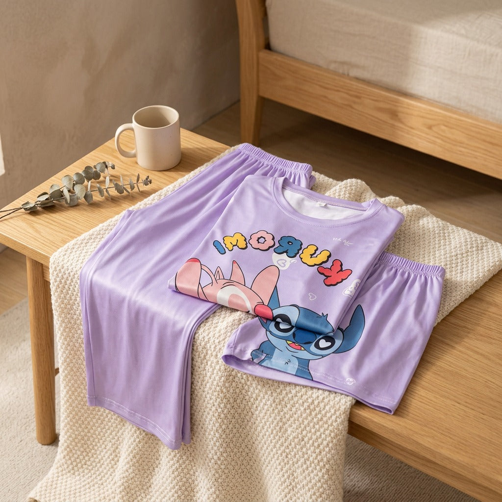 Silkdream™ Women's Milk Silk Pajama Set, styled close view