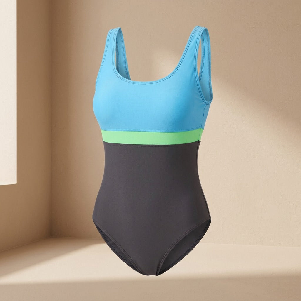 Padwave™ Women's One-Piece Swimsuit With Chest Pad