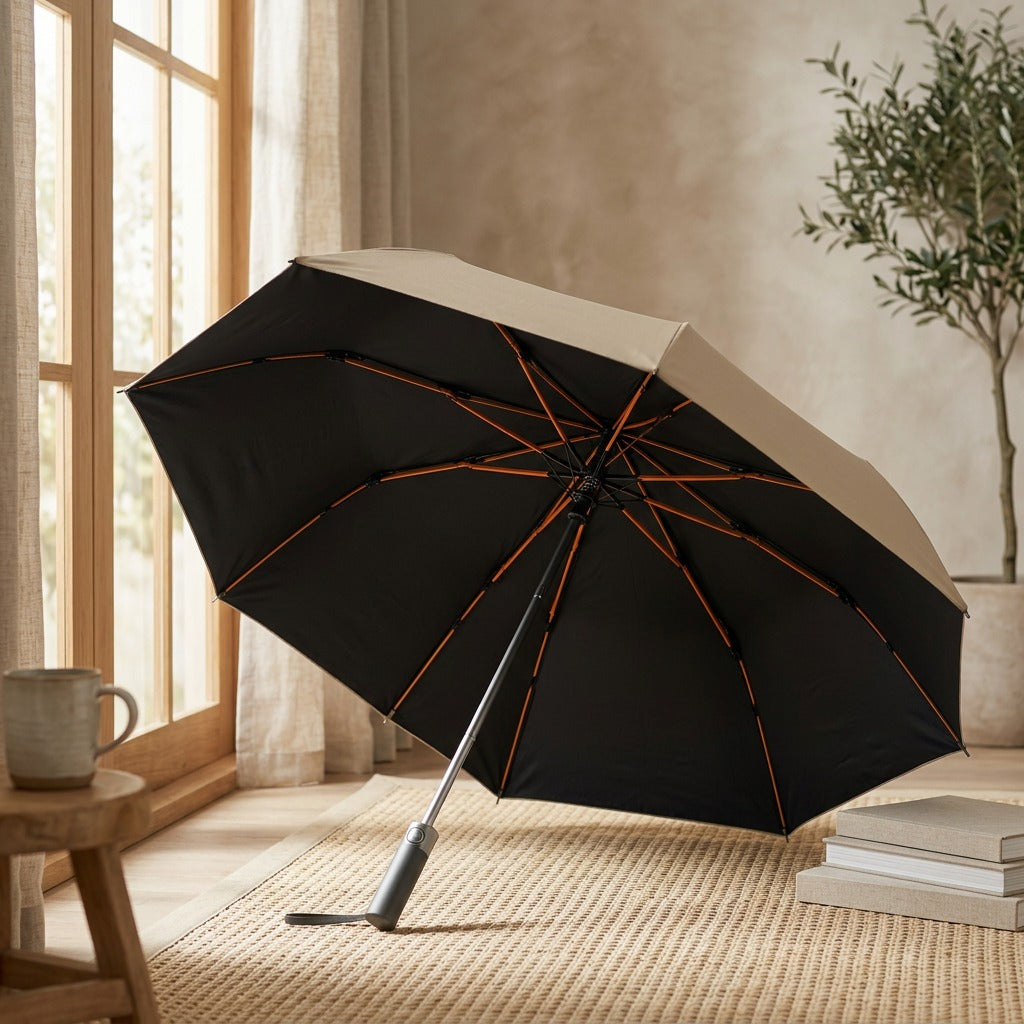 Sunstride™ 135cm Fully Automatic Umbrella, styled close view