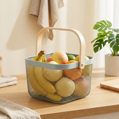 Fruitgleam™ Stainless Steel Fruit Basket in a calm home setting