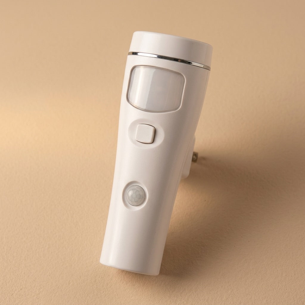Stepglow™ Motion Sensor Plug-In Night Light, material and detail close-up
