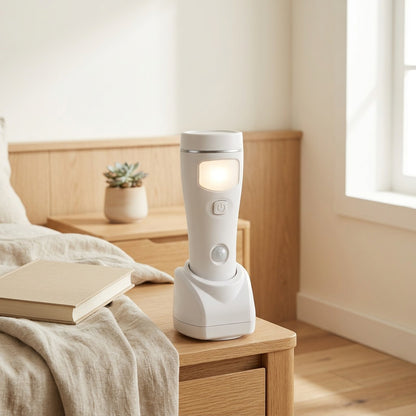 Stepglow™ Motion Sensor Plug-In Night Light in a calm home setting