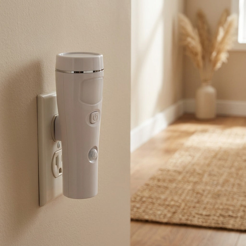 Stepglow™ Motion Sensor Plug-In Night Light, styled close view