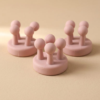 Softpeg™ 3-Pack Silicone Wall Hanging Hooks, material and detail close-up