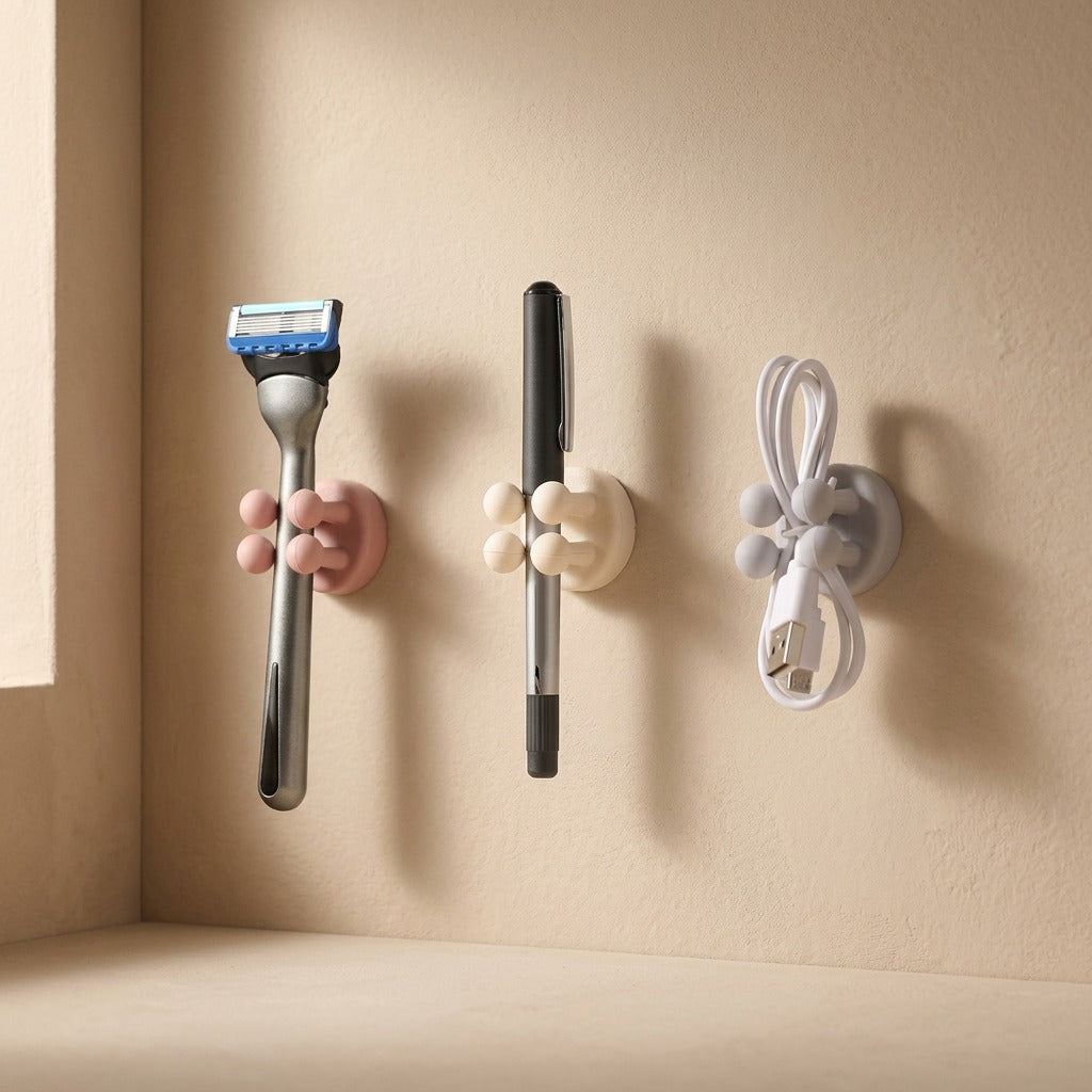 Softpeg™ 3-Pack Silicone Wall Hanging Hooks