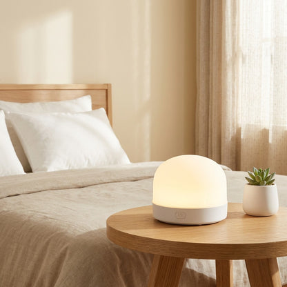 Lumencharge™ USB Rechargeable Desk Lamp in a calm home setting