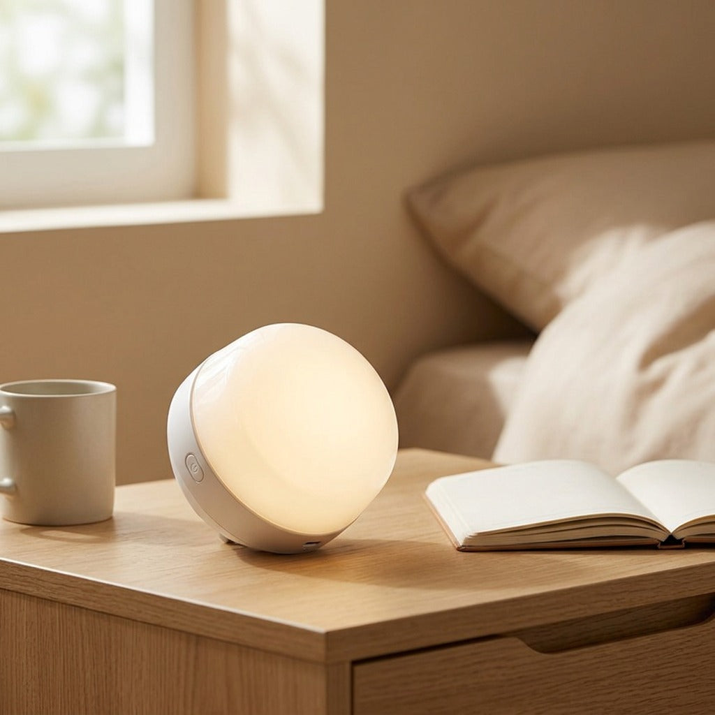 Lumencharge™ USB Rechargeable Desk Lamp, styled close view