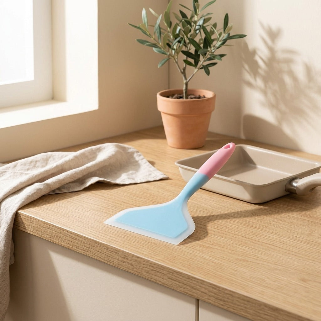 Flipwell™ Silicone Cooking Spatula in a calm home setting