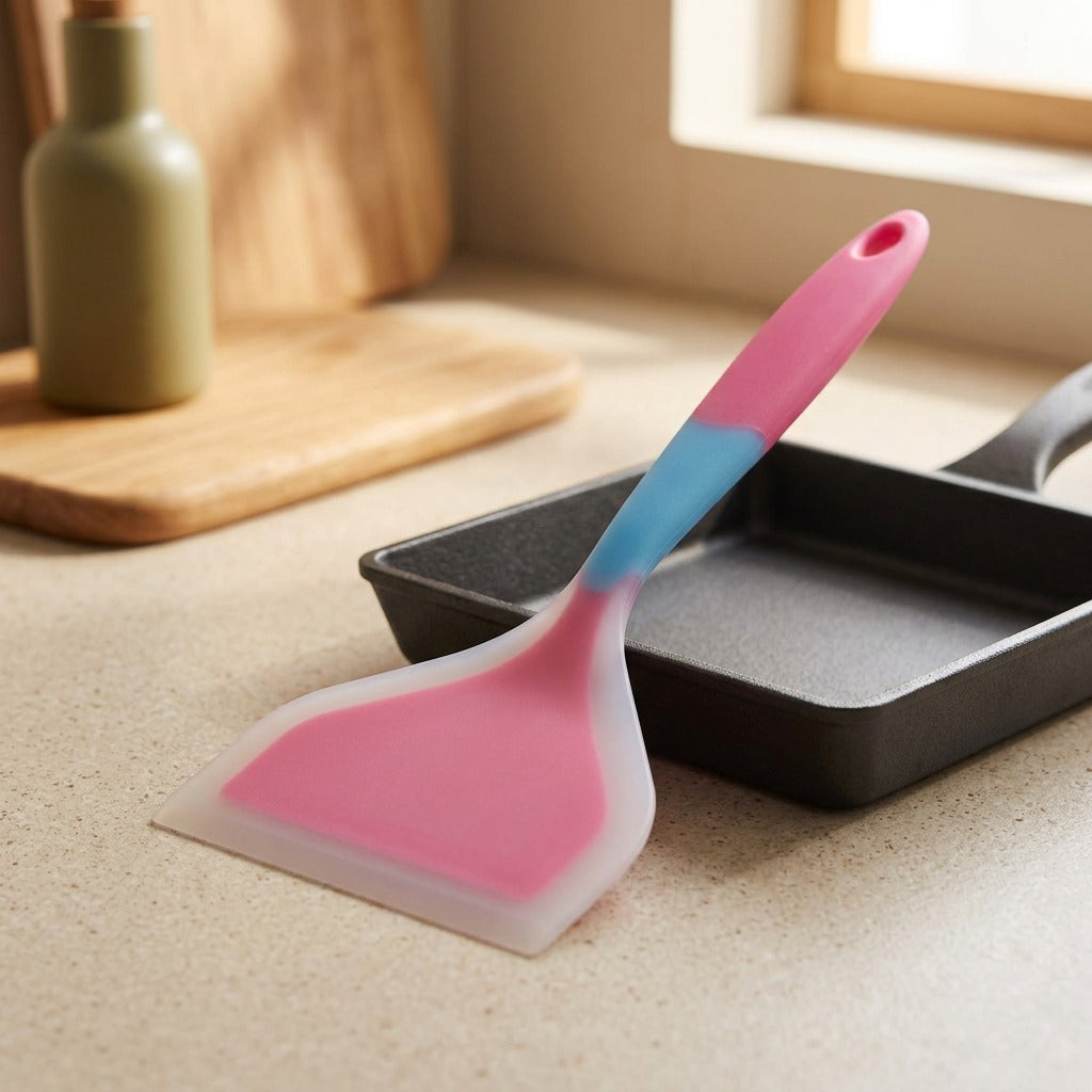 Flipwell™ Silicone Cooking Spatula, styled close view