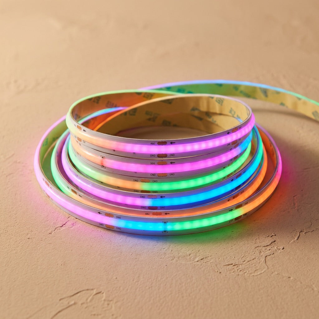 Hueglide™ RGB LED Light Strip, material and detail close-up