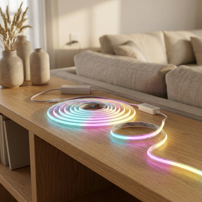 Hueglide™ RGB LED Light Strip, styled close view