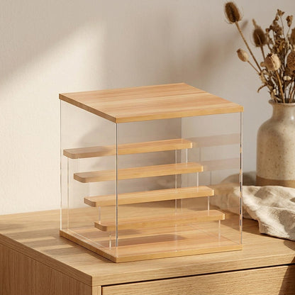 Blindnest™ Acrylic Blind Box Display Cabinet, styled close view