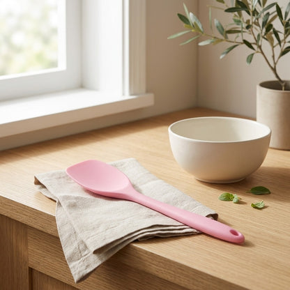 Flexstir™ Silicone Cooking Spatula in a calm home setting