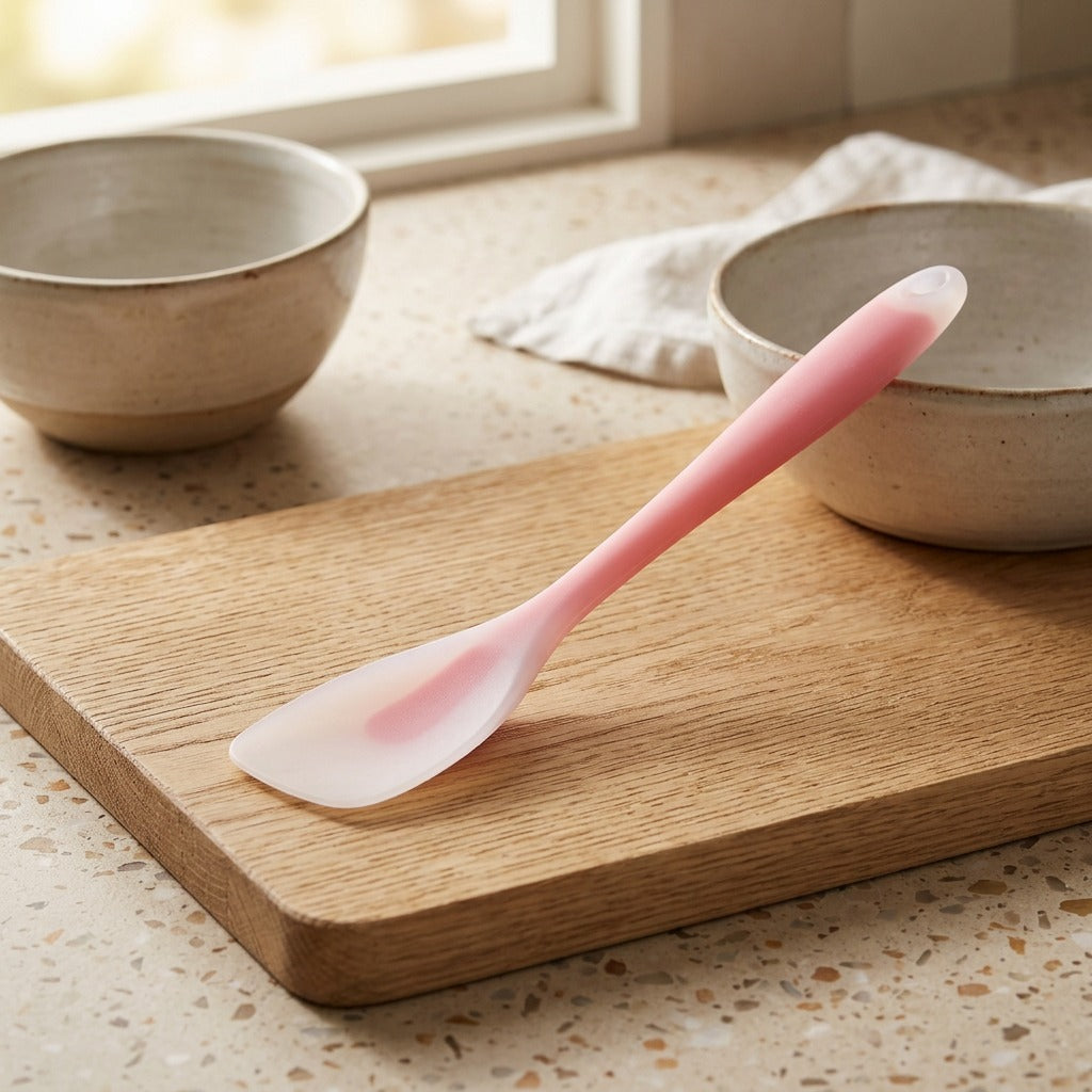 Flexstir™ Silicone Cooking Spatula, styled close view
