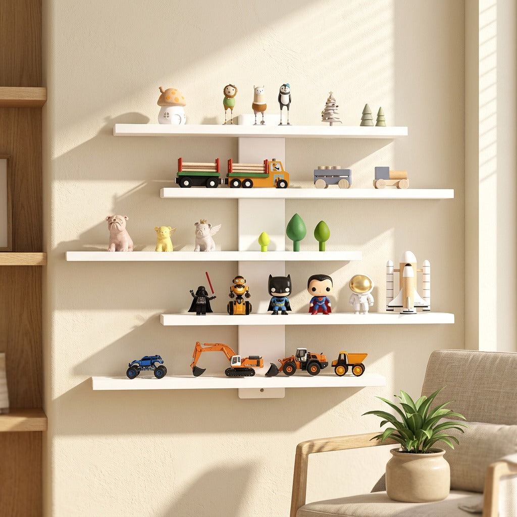 Toytier™ PVC Blind Box Storage Rack in a calm home setting