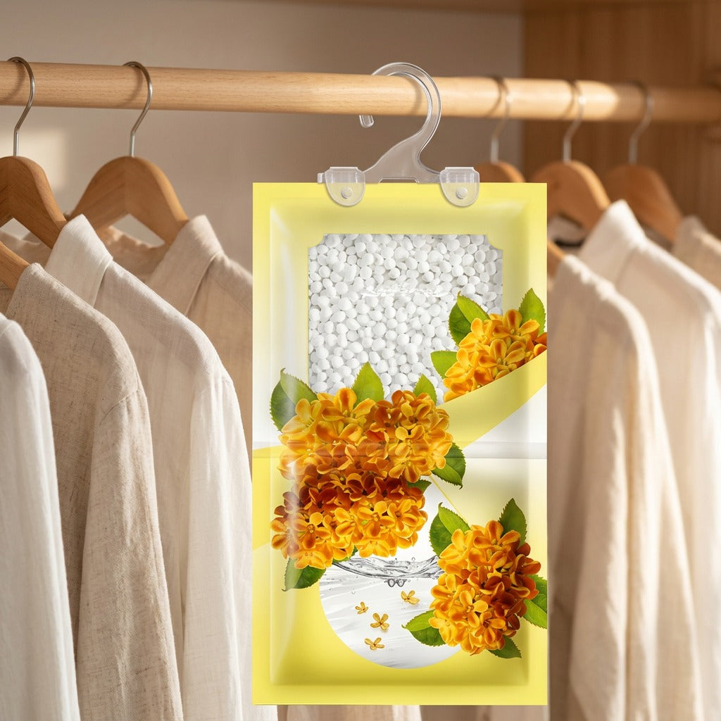 Drypocket™ Hanging Dehumidification Bag, styled close view