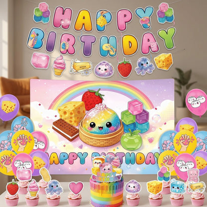 Toonfest™ Cartoon Birthday Party Decoration Set, styled close view