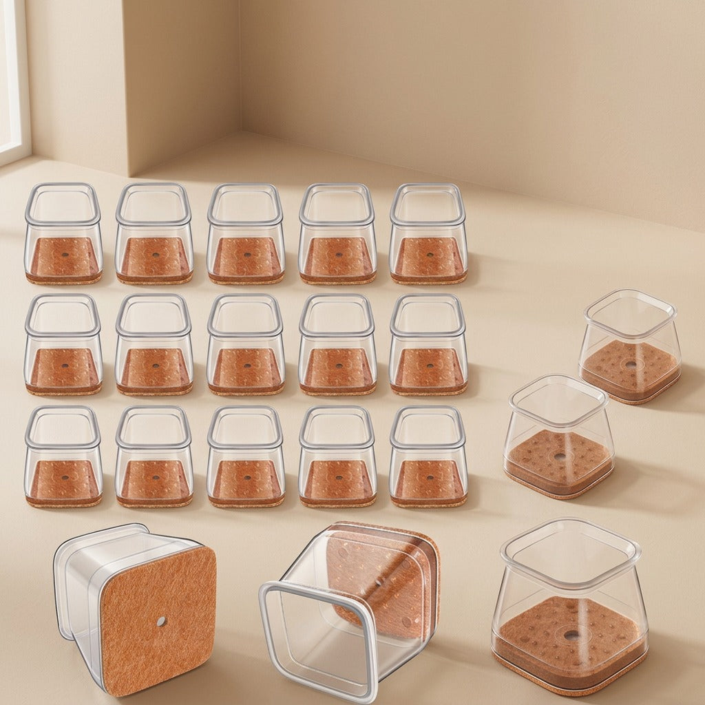 Squareglide™ 16-Piece Square Chair Leg Covers