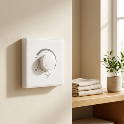 Fanwhirl™ Ceiling Fan Speed Switch in a calm home setting