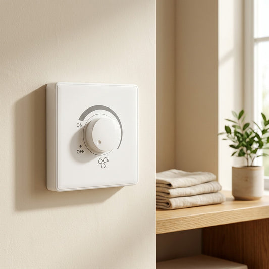 Fanwhirl™ Ceiling Fan Speed Switch in a calm home setting