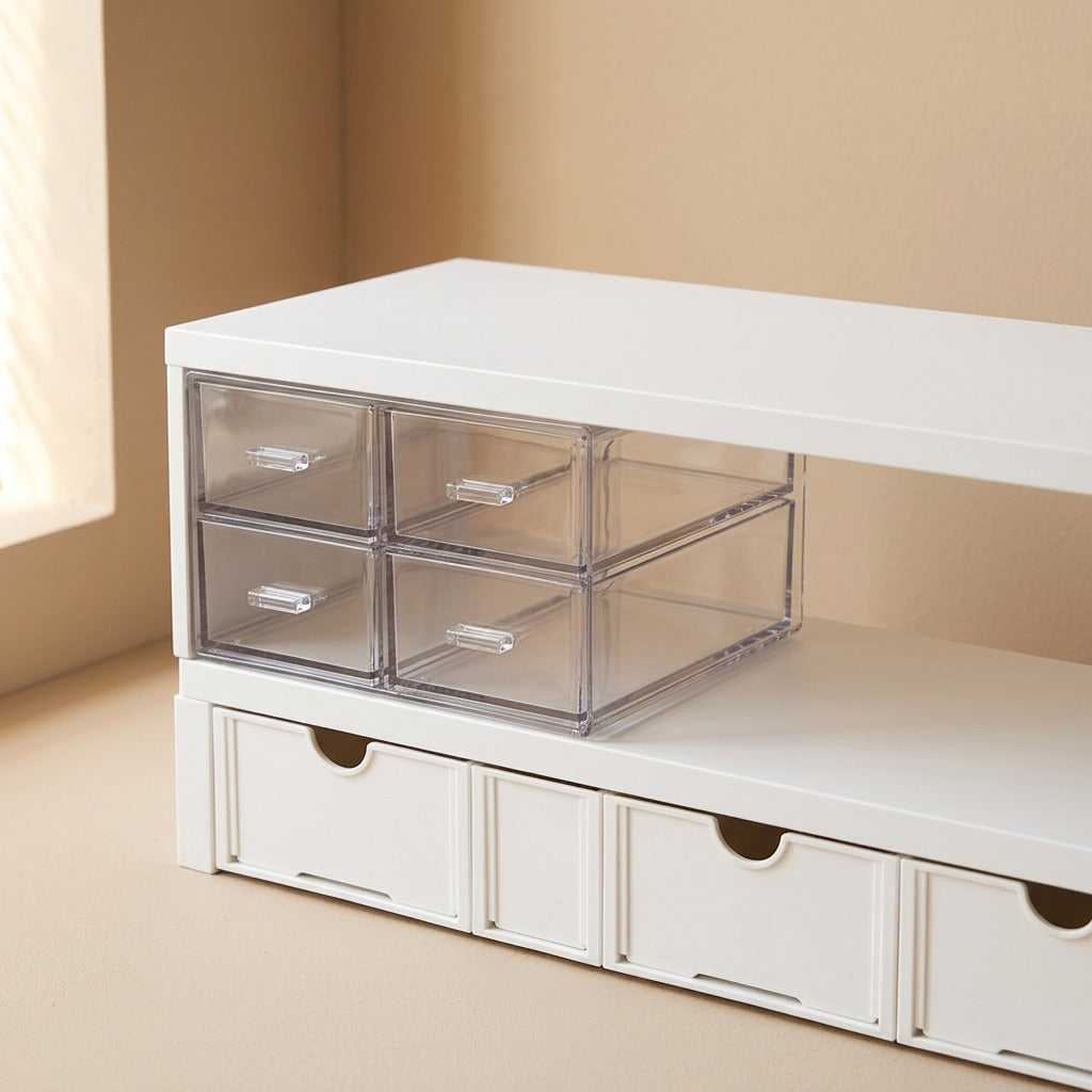 Tierledge™ Double-Layer Desktop Storage Rack, material and detail close-up