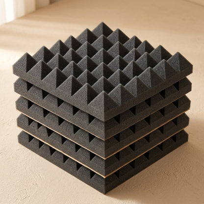 Quietcell™ Polyurethane Sound Insulation Foam, material and detail close-up