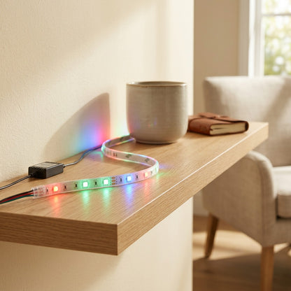 Voltstrip™ RGB 5V LED Light Strip, styled close view