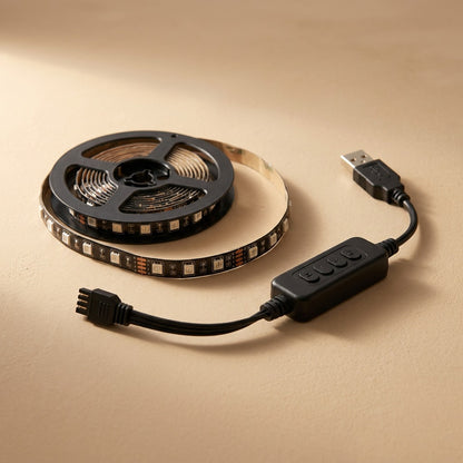 Wallgleam™ RGB LED Light Strip for TV Walls, material and detail close-up