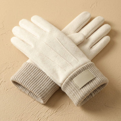 Fleecetap™ Winter Fleece-Lined Touchscreen Gloves, material and detail close-up