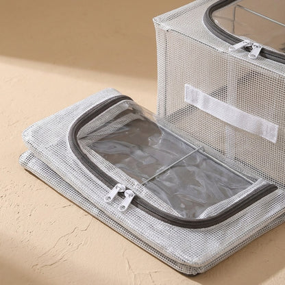 Pairfold™ PVC Foldable Shoe Storage Box, material and detail close-up