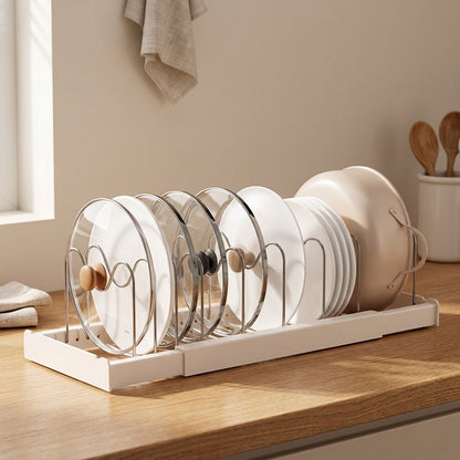Rackstash™ Plastic Kitchen Storage Rack, styled close view