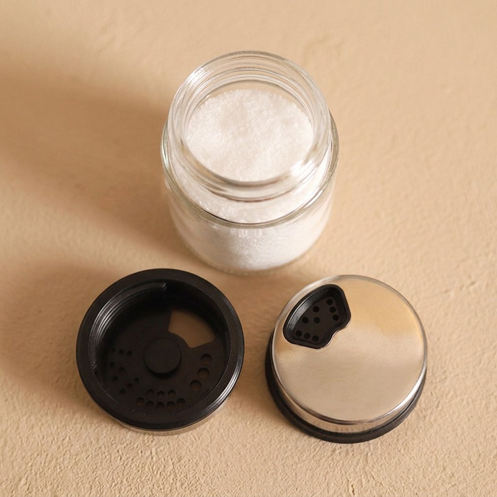 Seasonest™ Glass Seasoning Jar, material and detail close-up