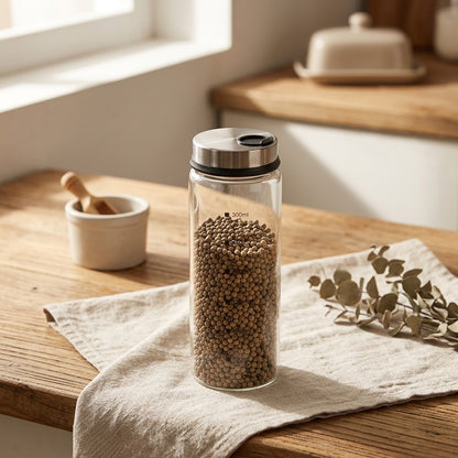 Seasonest™ Glass Seasoning Jar, styled close view