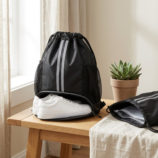 Drydash™ Dry Wet Separation Crossbody Bag in a calm home setting