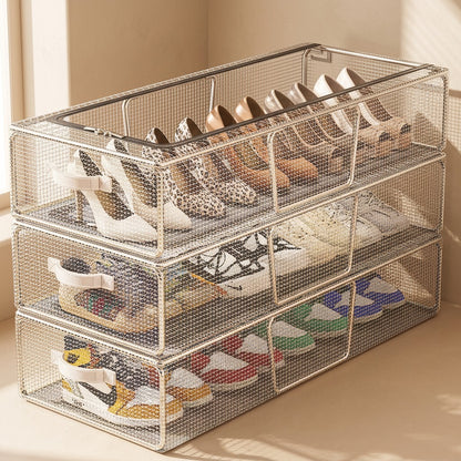 Shoehinge™ Foldable Stainless Steel Shoe Rack