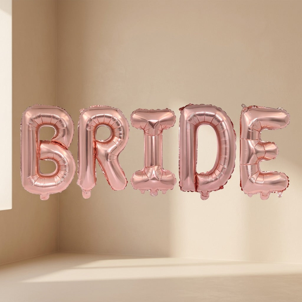 Vowpop™ BRIDE Letter Aluminum Film Balloon