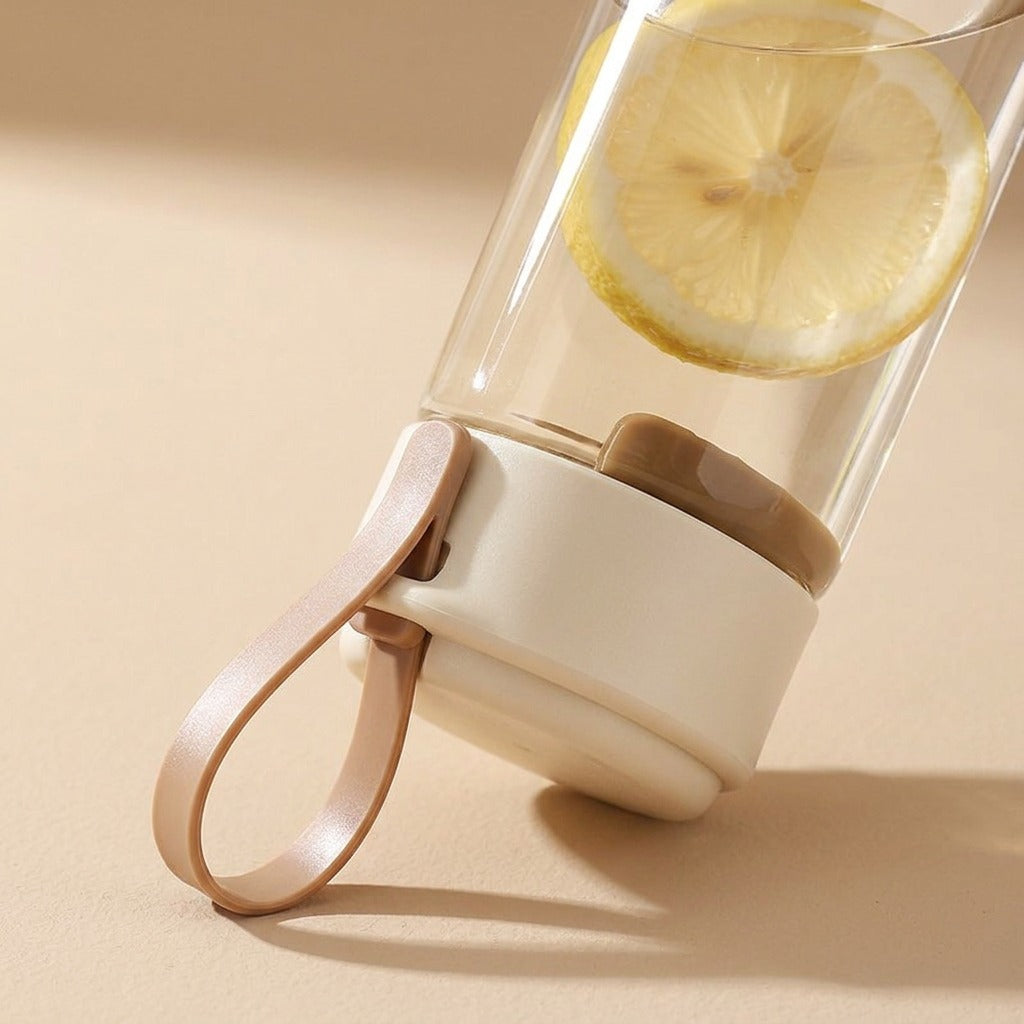 Wandercup™ Portable Plastic Water Cup With Lanyard, material and detail close-up