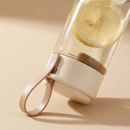 Wandercup™ Portable Plastic Water Cup With Lanyard, material and detail close-up